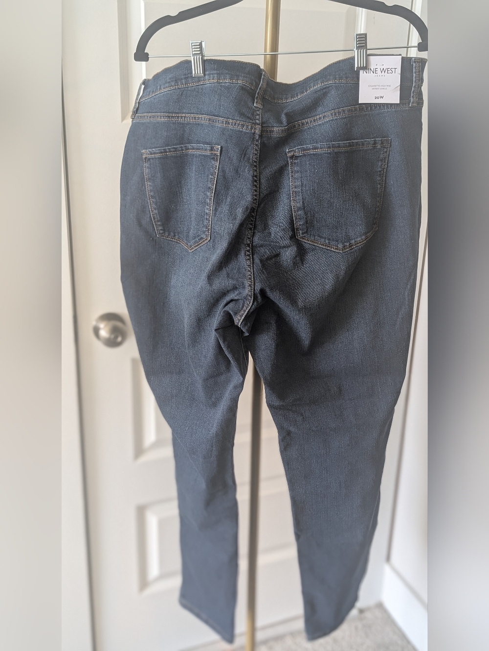 Nine West Dark Blue Skinny Ankle Jeans Size 20W - Picture 2 of 5